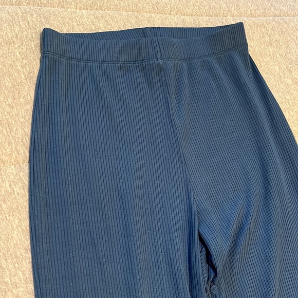Reformation Blue Ribbed Pants - Picture 5 of 6
